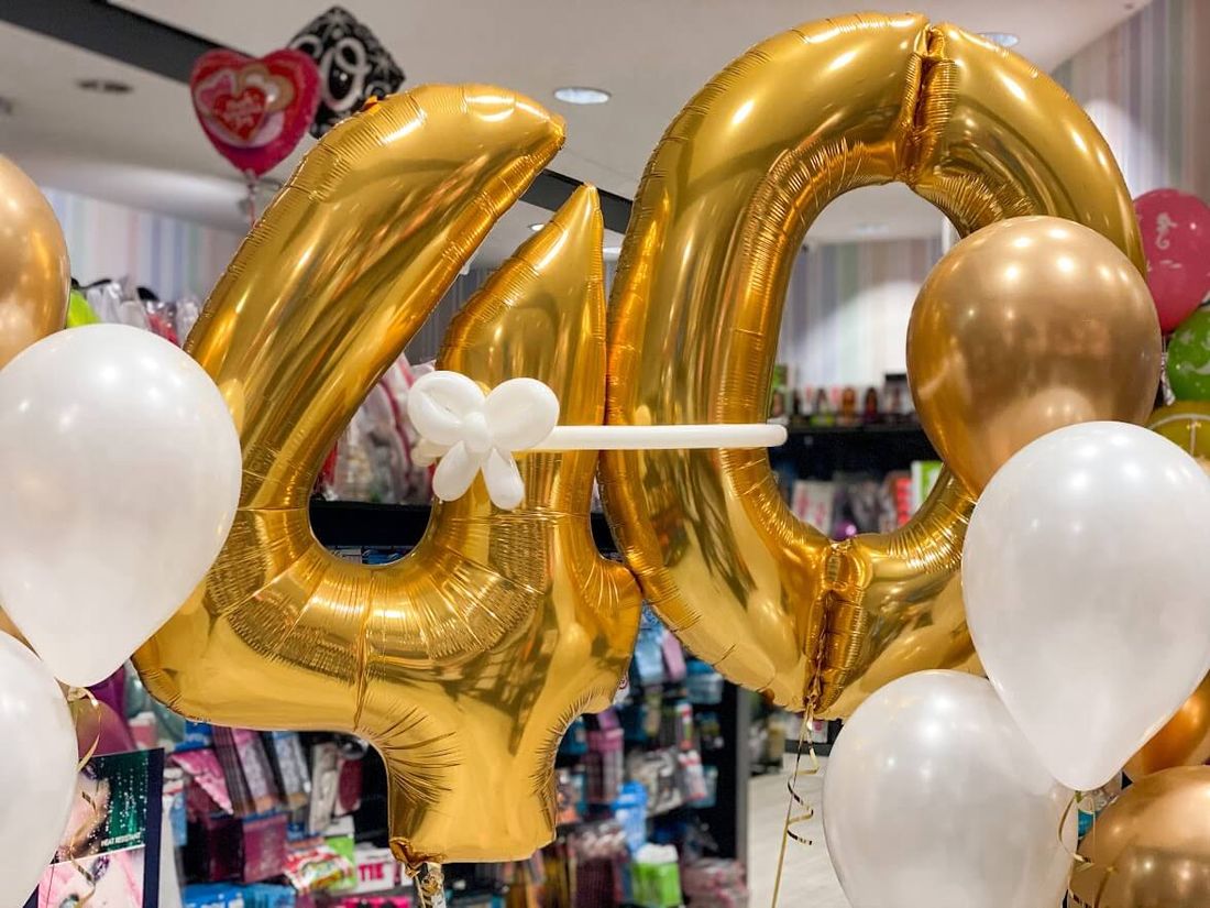 Balonska dekoracija s številkami